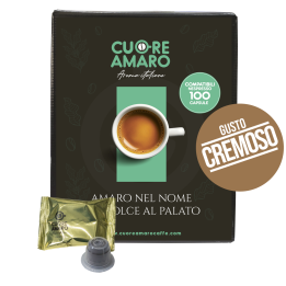 Caffè Cuore Amaro Capsule Nespresso Compatibili | Espresso Intenso
