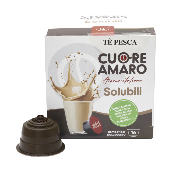 Tè Freddo alla Pesca Capsule Compatibili Dolce Gusto | Bevanda Rinfrescante