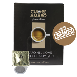 Caffè Cuore Amaro Cialde ESE 44mm | Espresso Intenso e Cremoso