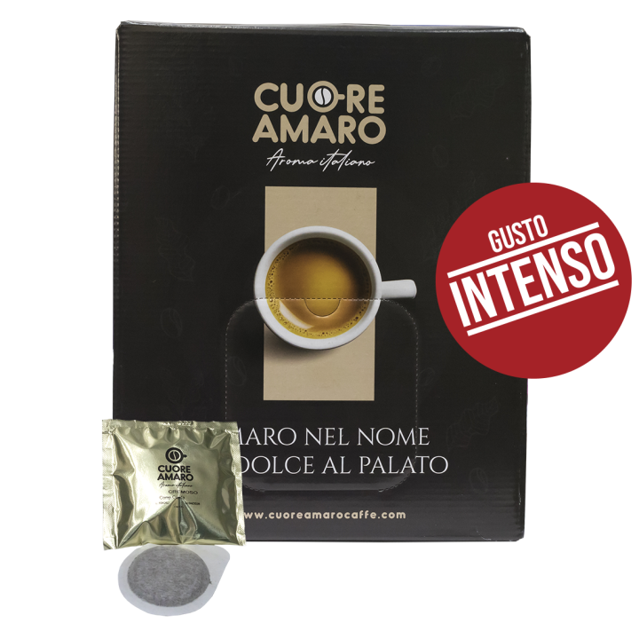 Caffè Cuore Amaro Cialde ESE 44mm | Espresso Intenso e Cremoso