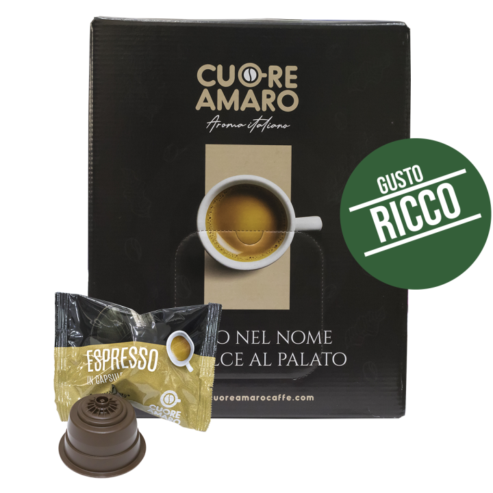 Caffè Cuore Amaro Capsule Compatibili Dolce Gusto | Espresso Intenso
