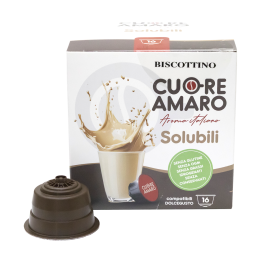 Solubile Gusto Biscottino Cuore Amaro | Bevanda Calda Dolce e Cremosa