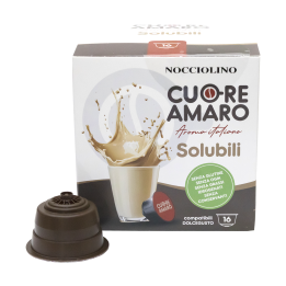 Solubile Nocciolino Cuore Amaro | Bevanda Cremosa al Gusto Nocciola